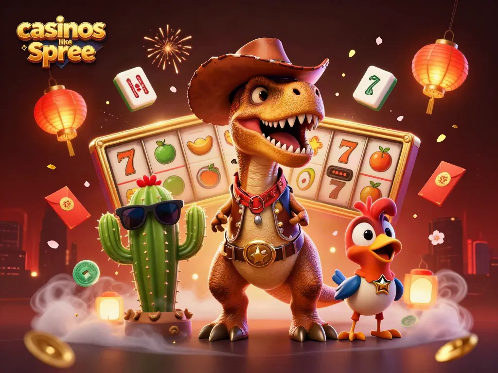 Engage in fun at casinos like spree with vibrant slots, gold coins, and lively casino characters.