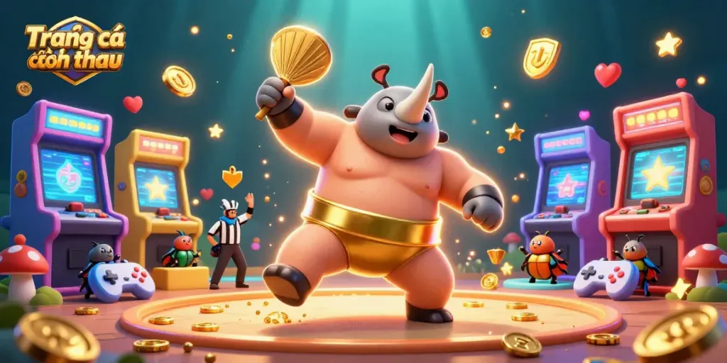 Place bets on Trang cá cược thể thao with a vibrant scene of colorful characters and gaming excitement.