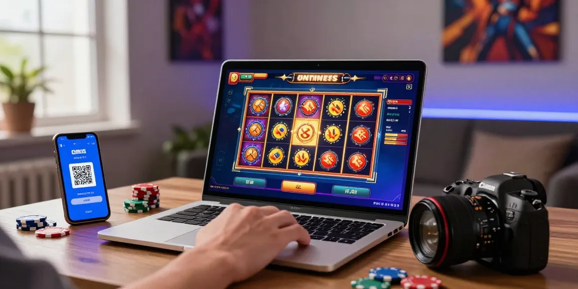Engaging online gaming experience at https://www.fridacamden.co.uk/ featuring vibrant visuals of slot games and seamless QRIS payment integration.