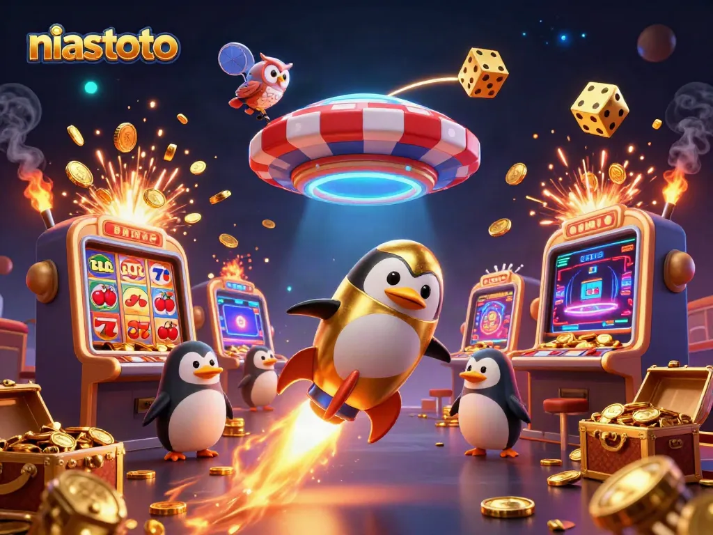 Experience thrilling gameplay at niastoto with vibrant casino scene showcasing dynamic 3D elements.