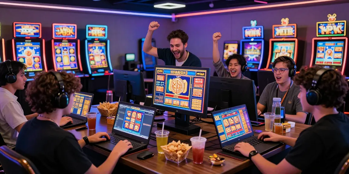 Experience thrill at https://www.fridacamden.co.uk/ with diverse gamers enjoying vibrant slot games.