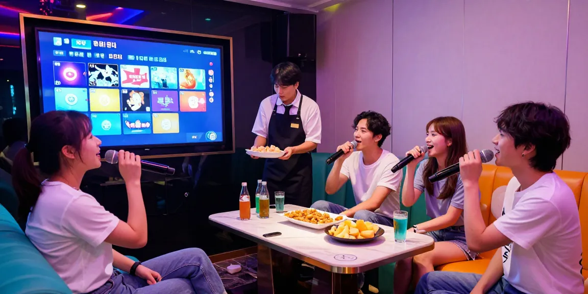 강남 달토에서 친구들이 함께 노래를 부르는 즐거운 모습