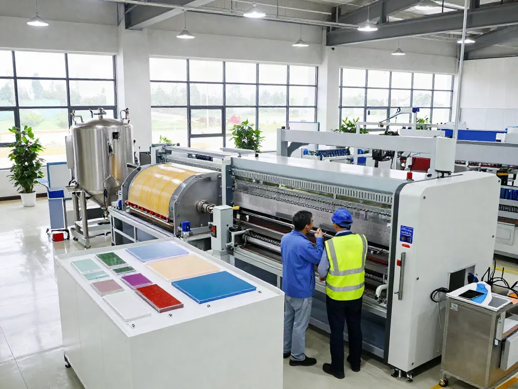 Engineered Composites manufacturing GRP products in a modern facility.