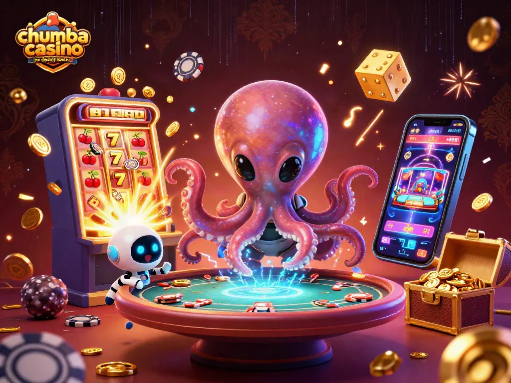 Join the excitement with chumba casino no deposit bonus at a futuristic poker table!