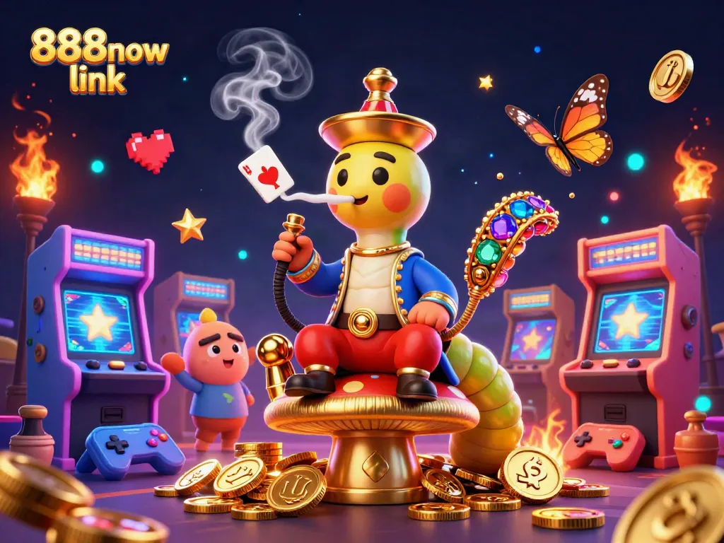 Experience thrilling wins at 888now link with a vibrant illustration showcasing enticing gaming elements.