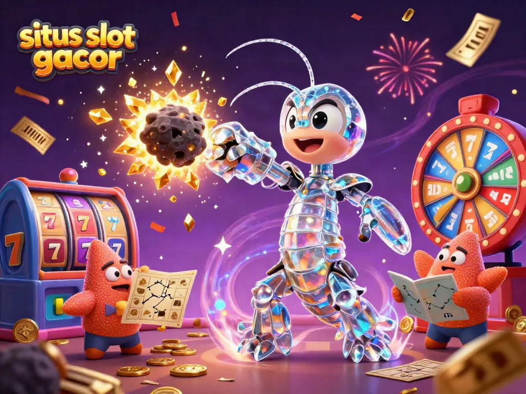 Gambar penuh warna "situs slot gacor" yang menampilkan samurai galaksi dan perahu emas.