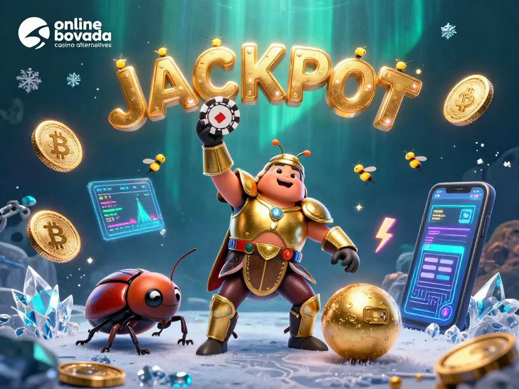 Engage with online bovada casino alternatives in a colorful 3D casino scene featuring vibrant characters and elements.