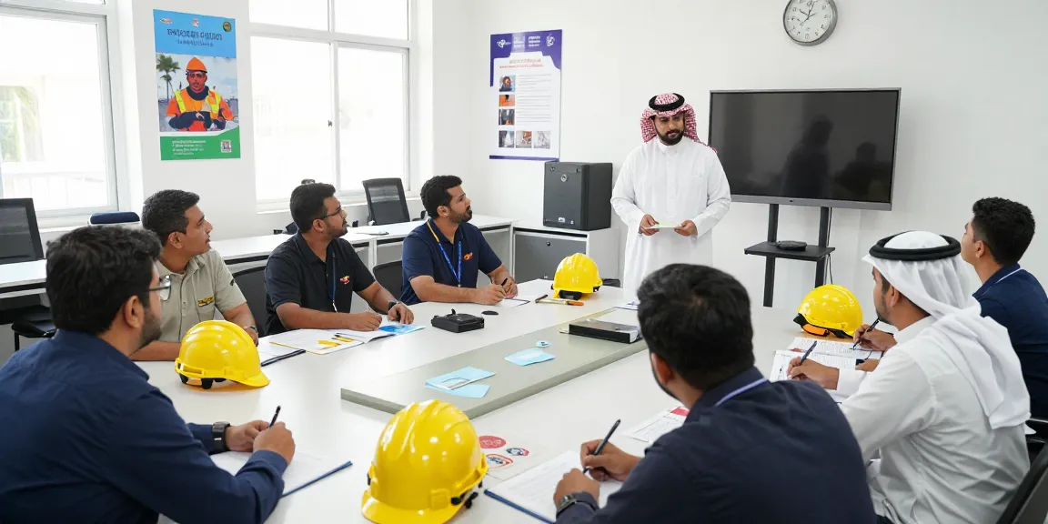 HSE training session at a leading Training Institute Saudi Arabia with active engagement and collaboration.