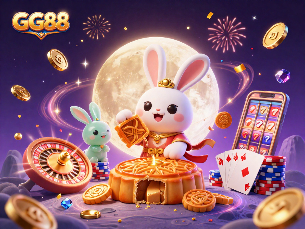 Experience winning thrills with GG88's exhilarating casino action and vibrant game elements in an enchanting scene.