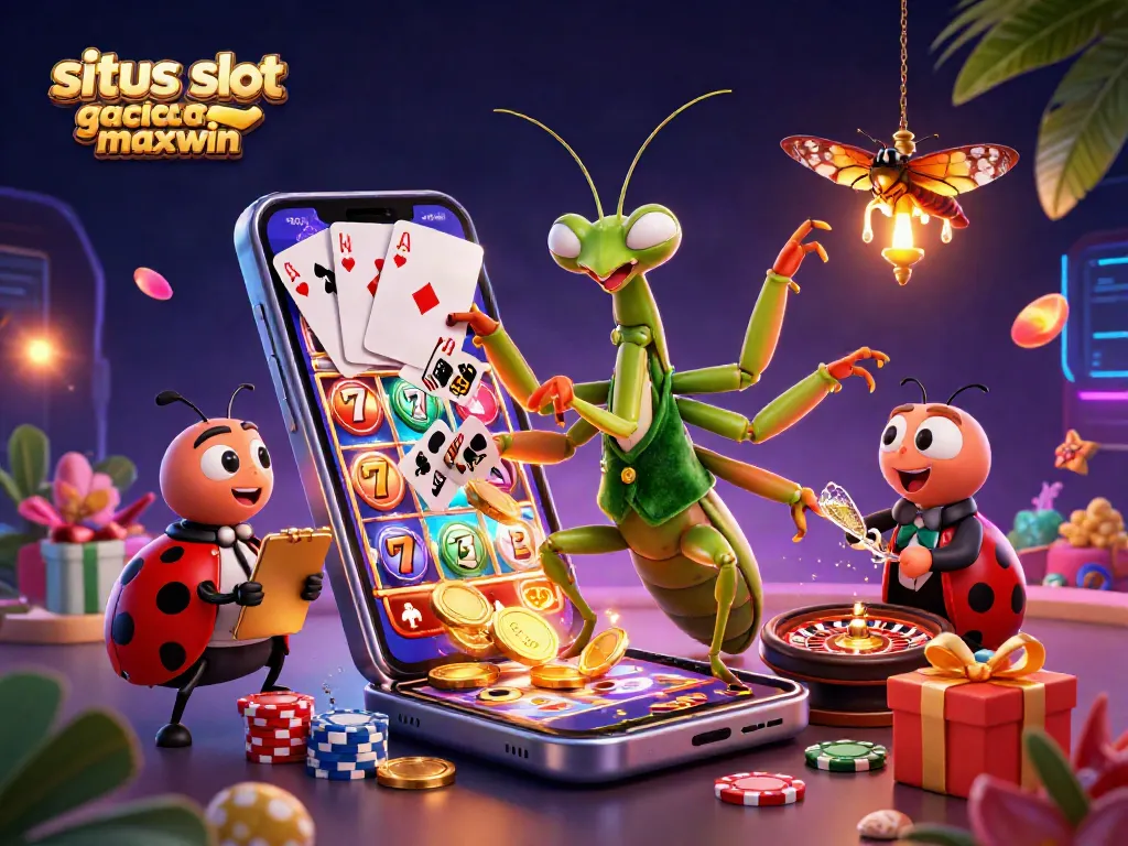 Spin the reels and win at situs slot gacor maxwin with our vibrant casino illustration.