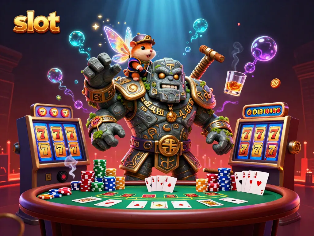 Experience thrilling slot adventures with magical characters and colorful gaming elements in an engaging scene.