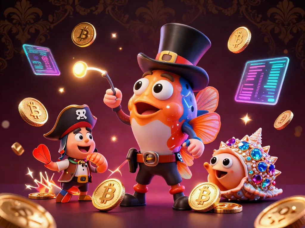 BK8 showcases a vibrant underwater casino scene with an anglerfish, shrimp, and snail, attracting glowing crypto coins.