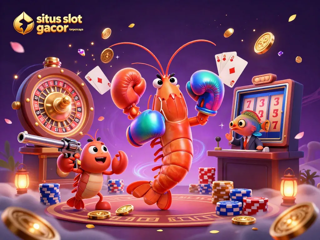 Experience the excitement of situs slot gacor terpercaya with vibrant casino characters and dynamic gaming elements.