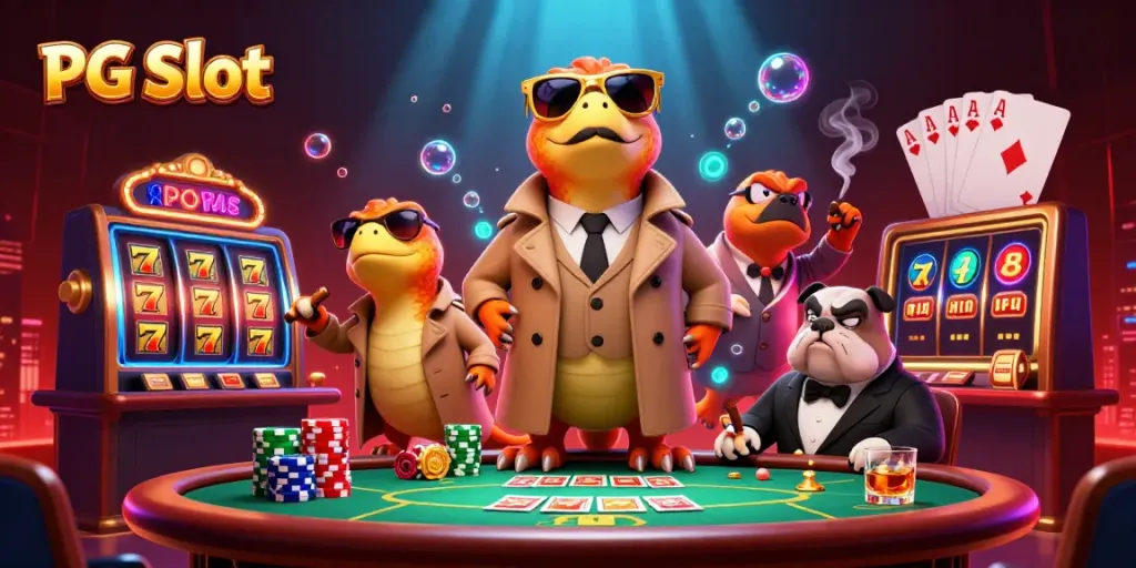 Menyusun strategi untuk PG Slot dengan tiga raptor kartun menyamarkan diri di kasino