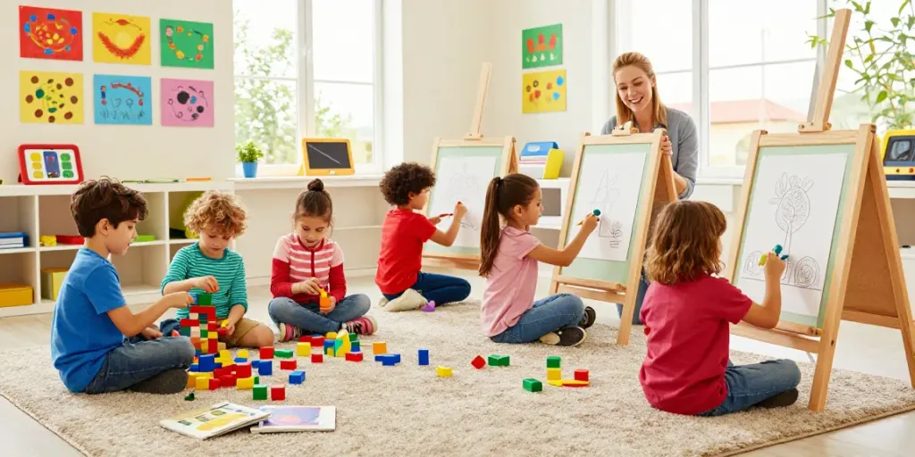 Aktivitas kreatif anak di kelas RUSUNTOTO, https://rusuntoto.it.com/ berkembang dengan permainan dan kolaborasi.