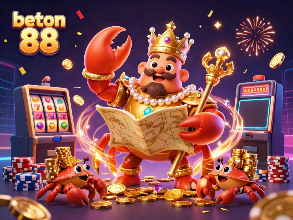 Berpartisipasi dalam permainan slot sambil memenangkan jackpot pada beton 88 dengan elemen kapal bajak laut dan harta karun yang menarik.