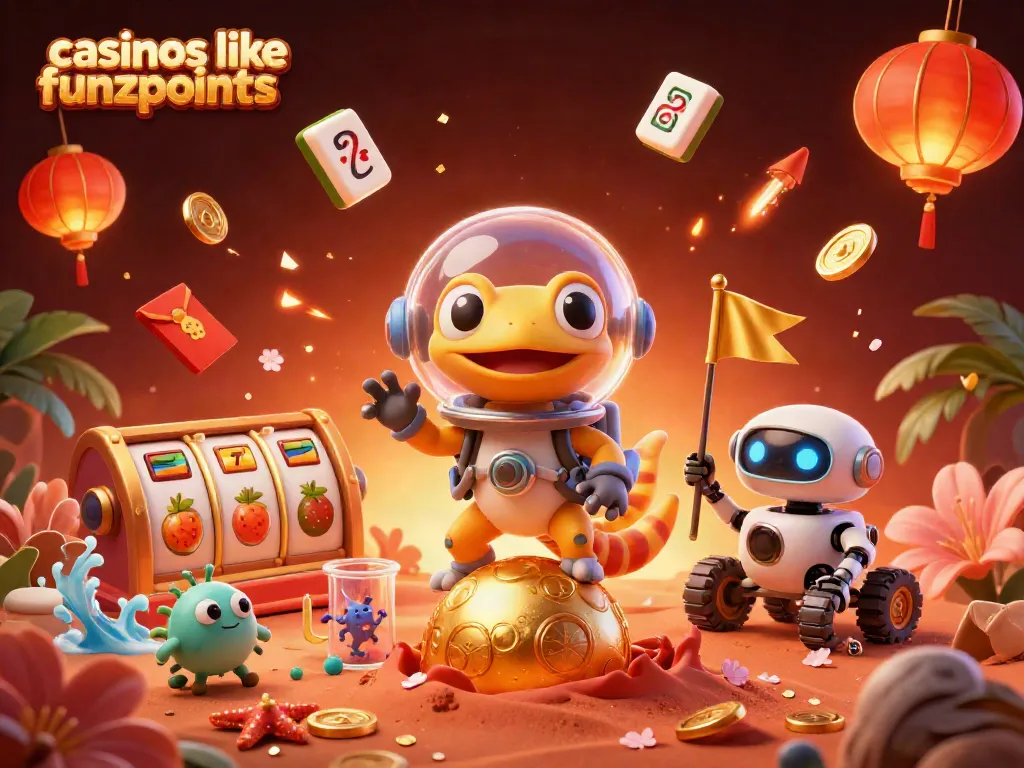 Play fun slots and win at casinos like funzpoints with themed Martian adventure.