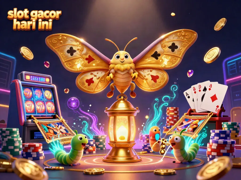 Spin to win with slot gacor hari ini at a vibrant casino scene featuring dynamic gaming elements