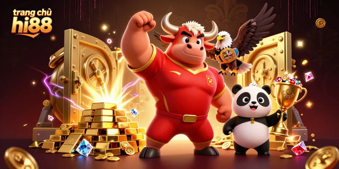 Experience thrilling gameplay at trang chủ hi88 with our vibrant illustration of casino excitement and victory.