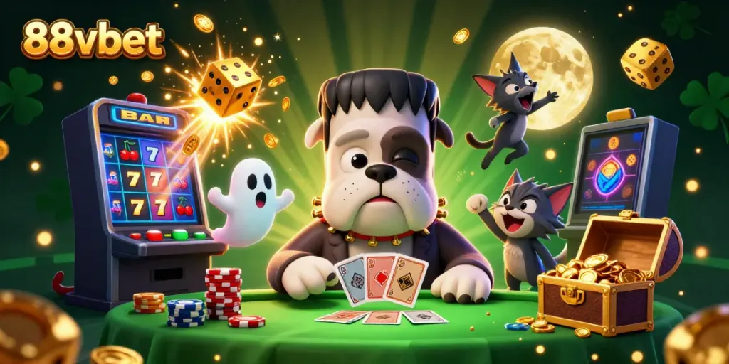Experience thrilling gaming at 88vbet with exciting casino action and vibrant characters.