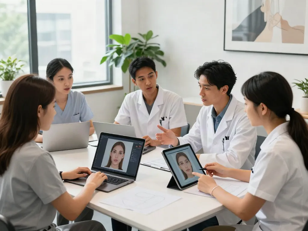 Consultation on alternatives to QOVES with aesthetics specialists and digital analysis.